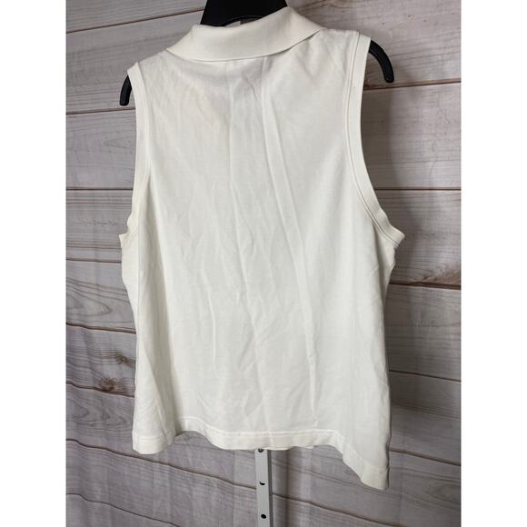 Vintage Lilly Pullitzer Women's Size XL Pima Cotton Sleeveless Polo Top Shirt - Picture 3 of 4